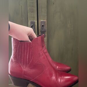 Rebecca Minkoff Red Ankle Booties